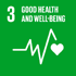 Sustainable development goals - icon of Good health and well-being goal