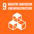 Sustainable development goals - icon of Industry, innovation and infrastructure goal