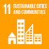 Sustainable development goals - icon of Sustainable cities and communities goal