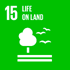 Sustainable development goals - icon of Life on land goal