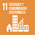 Objetivos de desarrollo sostenible - icono ciudades y comunidades sostenibles